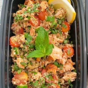 Rainbow Salad with Baked Salmon 16oz